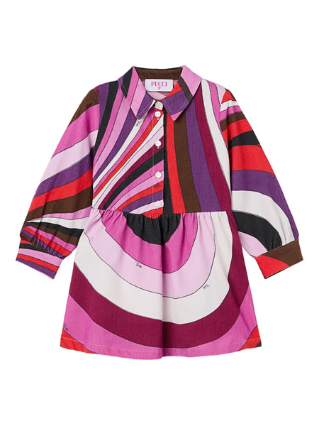  Pucci Junior Iride-print Dress - Pink 