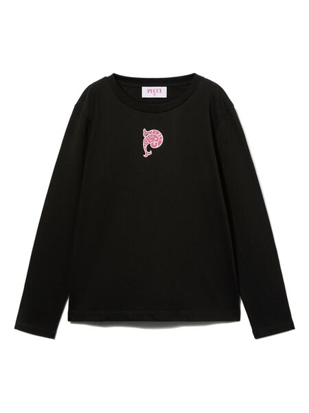  Pucci Junior Logo-print T-shirt - Black 