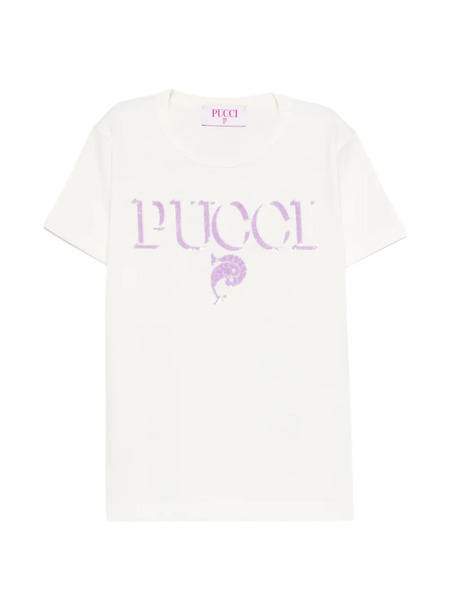  Pucci Junior Logo T-shirt - White 