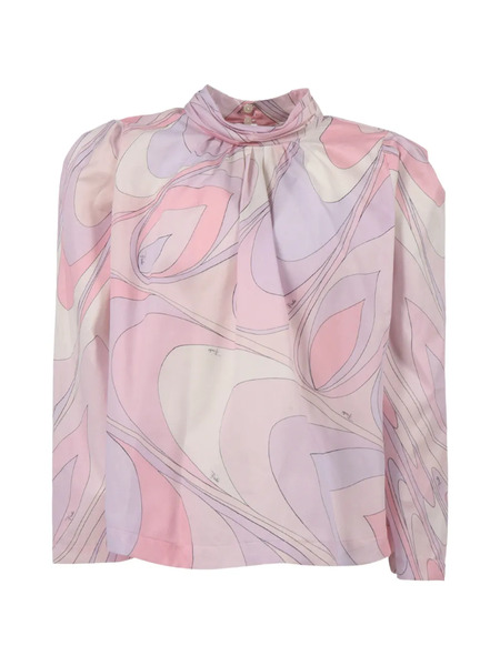 Pucci Junior Marmo-print Blouse - Pink 