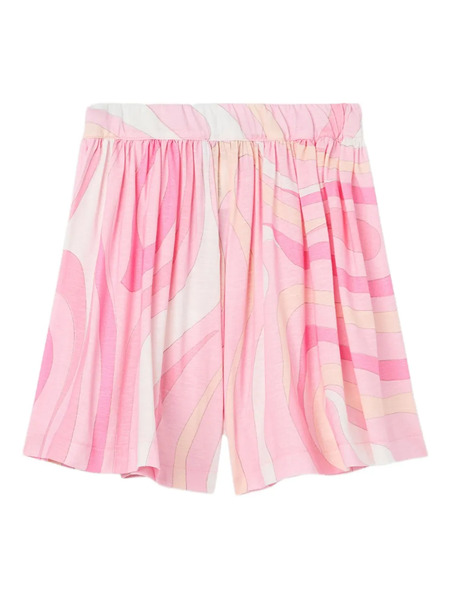  Pucci Junior Marmo-print Skirt - Pink 