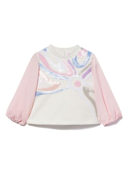  Pucci Junior Marmo-print Top - Pink 