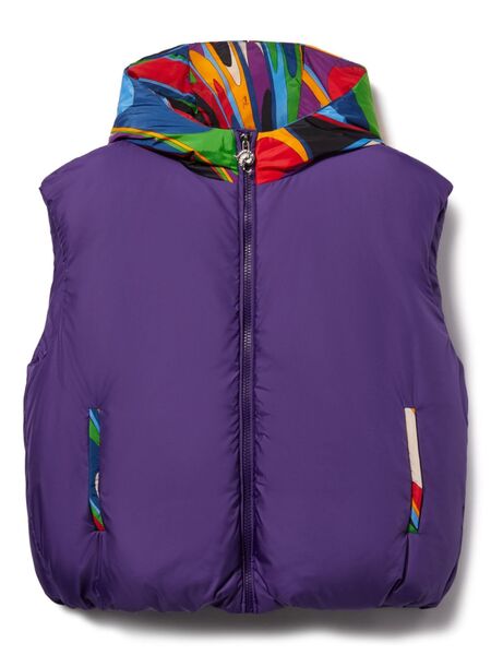  Pucci Junior Onde-print Gillet - Purple 