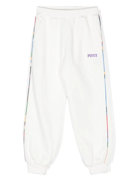  Pucci Junior Onde-print Track Trousers - White 