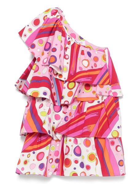  Pucci Junior One-shoulder Dress - Pink 