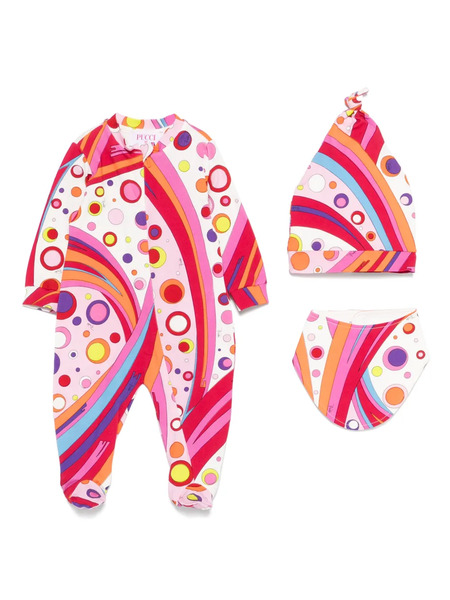  Pucci Junior Patterned Babygrow Set - Pink 
