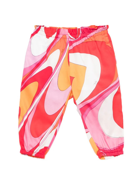  Pucci Junior Patterned Trousers - Red 