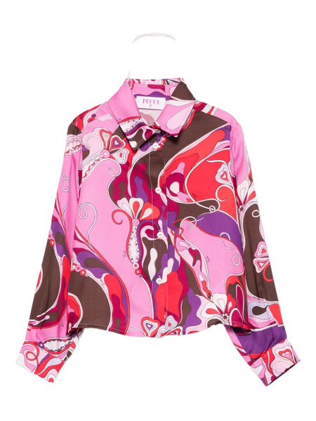  Pucci Junior Printed Shirt - Pink 