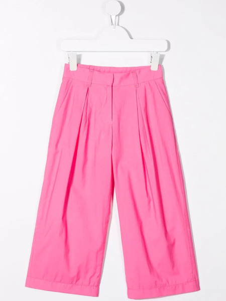  Pucci Junior Straight-leg Box-pleat Trousers - Pink 