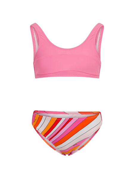  Pucci Junior Striped Bikini - Pink 