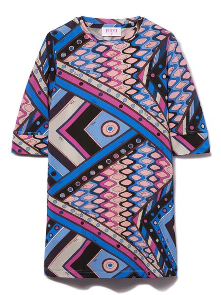  Pucci Junior Vivara-print Dress - Pink 