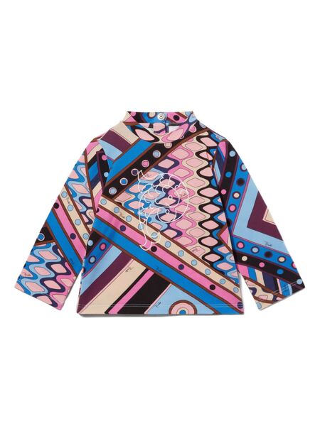  Pucci Junior Vivara-print Top - Pink 