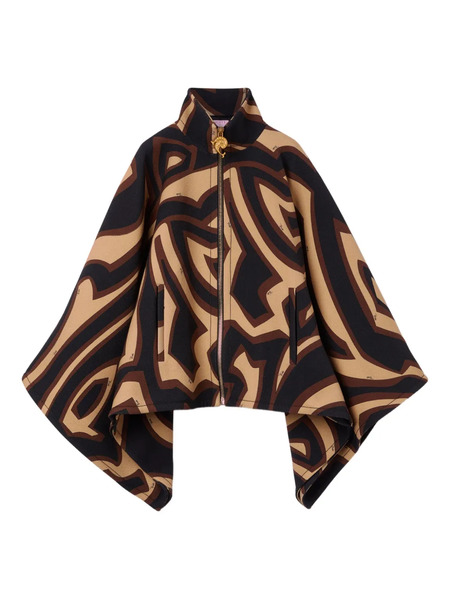  Pucci Labirinto Print Cape - Neutrals 