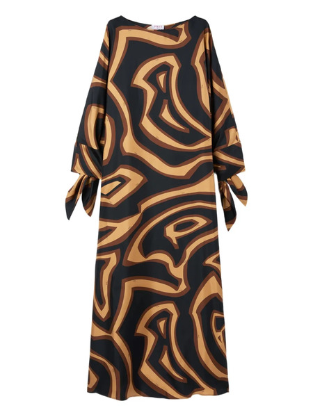  Pucci Labirinto-print Kaftan-style Maxi Dress - Black 