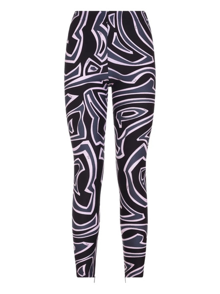  Pucci Labirinto-print Leggings - Black 