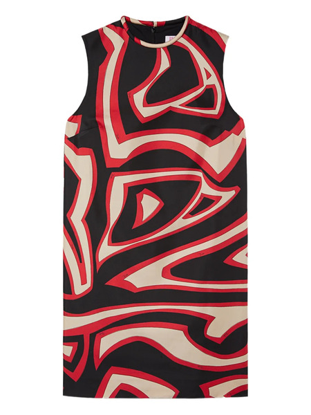  Pucci Labirinto-print Sleeveless Mini Dress - Black 