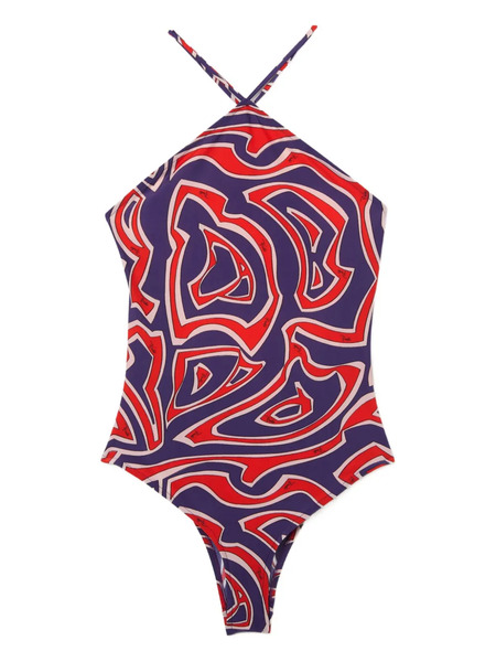  Pucci Labirinto Print Swimsuit - Purple 