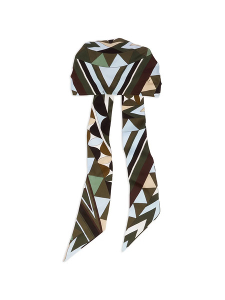  Pucci Manuba-print Silk Bandana Hat - Green 
