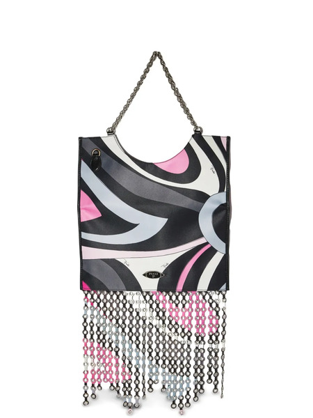  Pucci Marmo-print Folded Shoulder Bag - Black 