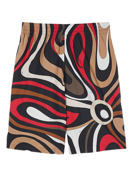  Pucci Marmo-print Shorts - Black 