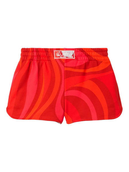  Pucci Marmo-print Shorts - Red 
