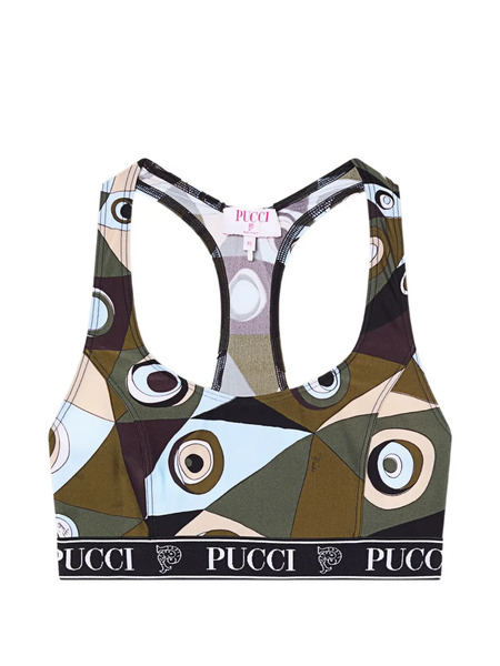  Pucci Occhi-print Top - Green 