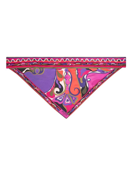  Pucci Orchidee-print Triangle Scarf - Pink 