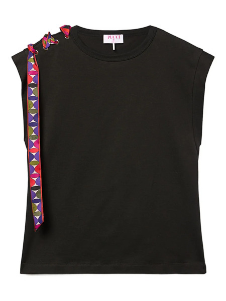  Pucci Print-detailed Top - Black 