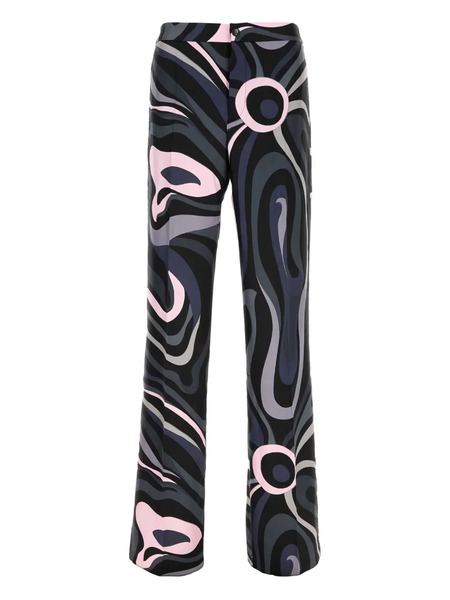  Pucci Printed-design Trousers - Black 