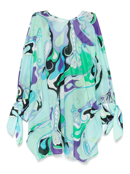  Pucci Printed Mini Dress - Green 