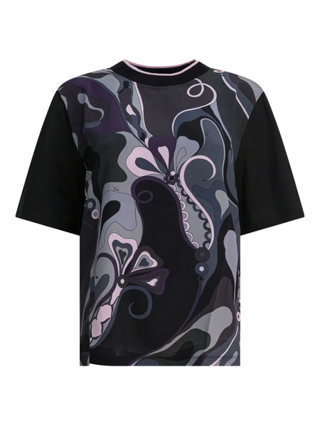  Pucci Printed Short-sleeve T-shirt - Black 