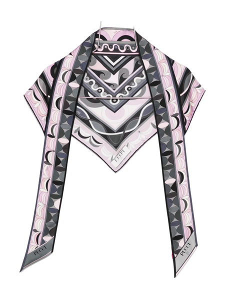  Pucci Printed Silk Scarf - Pink 