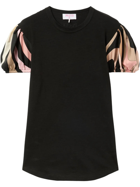  Pucci Printed-sleeves T-shirt - Black 