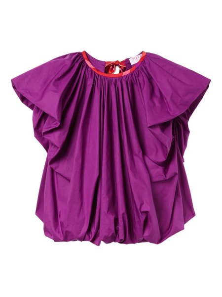  Pucci Puffed-sleeve Blouse - Purple 