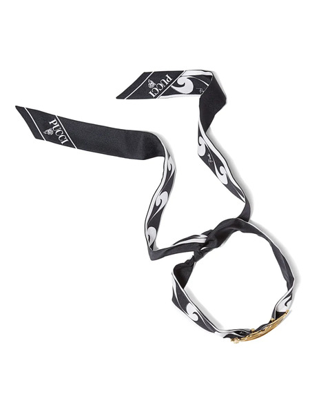  Pucci Scarf Lip-ring Choker - Black 