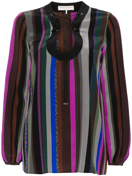  Pucci Silk Blouse - Brown 