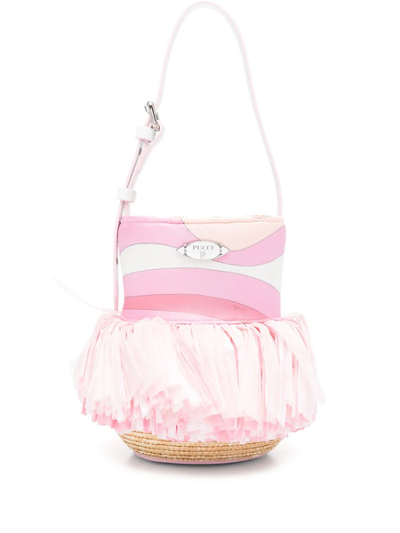  Pucci Silk Bucket Bag - Pink 