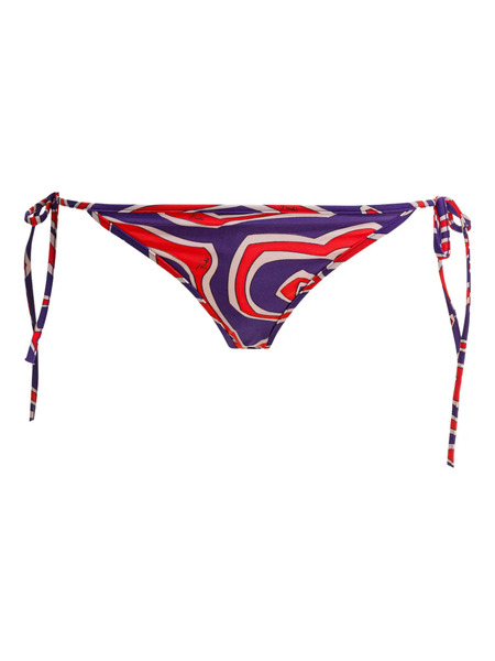  Pucci Tie-side Printed Bikini Bottom - Purple 