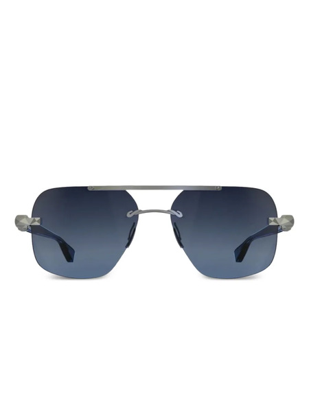  Pugnale Eyes Geometric Sunglasses - Blue 