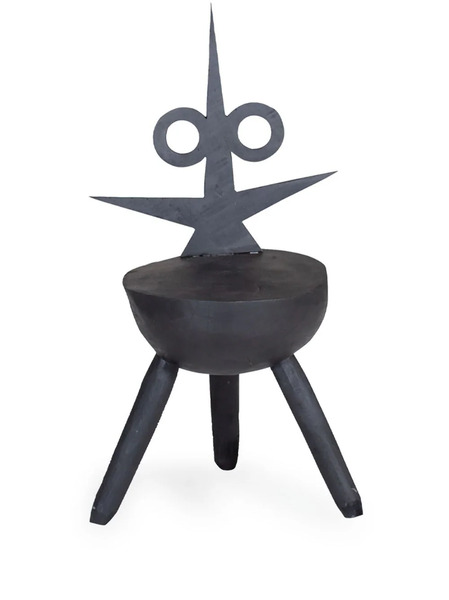  Pulpo little Tully, Little Monster Wood Stool - Black 