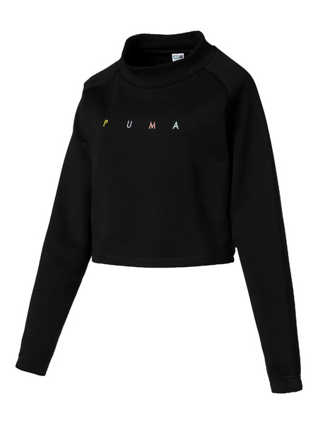  Puma Cropped Cat Sweater - Black 