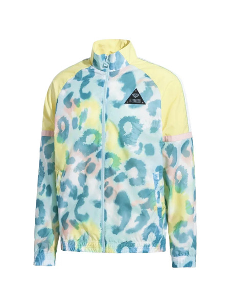  Puma Diamond Xtg Leopard-print Jacket - Blue 