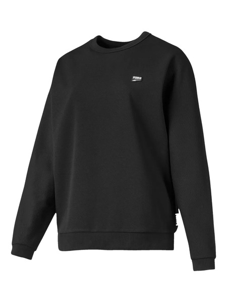  Puma Embossed-logo Crew-neck Sweatshirt - Black 