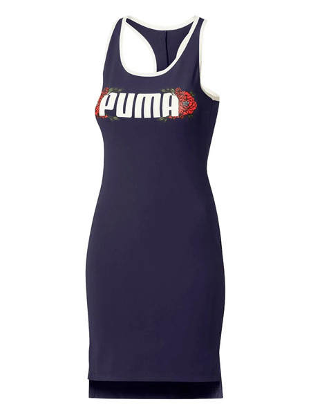 Puma Floral Flourish Midi Dress - Blue 