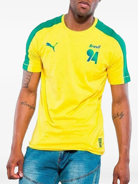  Puma Forever Football T7 Logo T-shirt - Yellow 