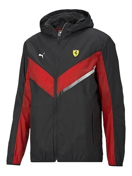  Puma Hooded Race Runner Jacket - Black 