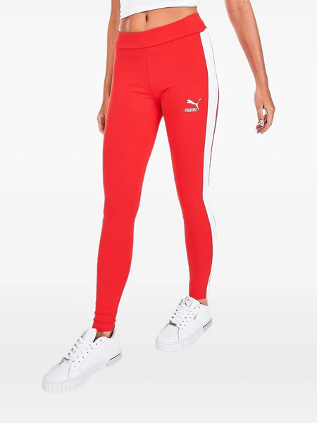  Puma Iconic T7 Logo Leggings - Red 