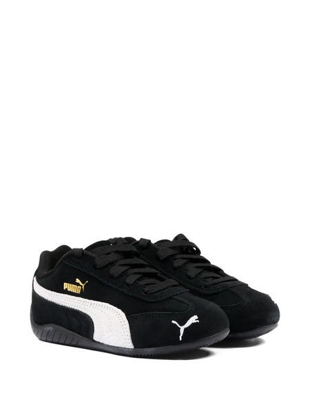  Puma Kids Lace-up Logo Sneakers - Black 
