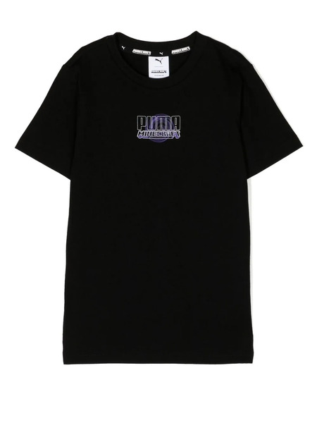  Puma Kids X Minecraft Graphic-print T-shirt - Black 