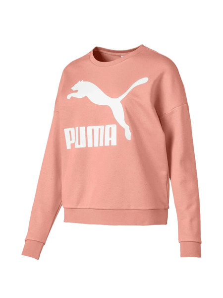  Puma Logo-print Sweatshirt - Pink 
